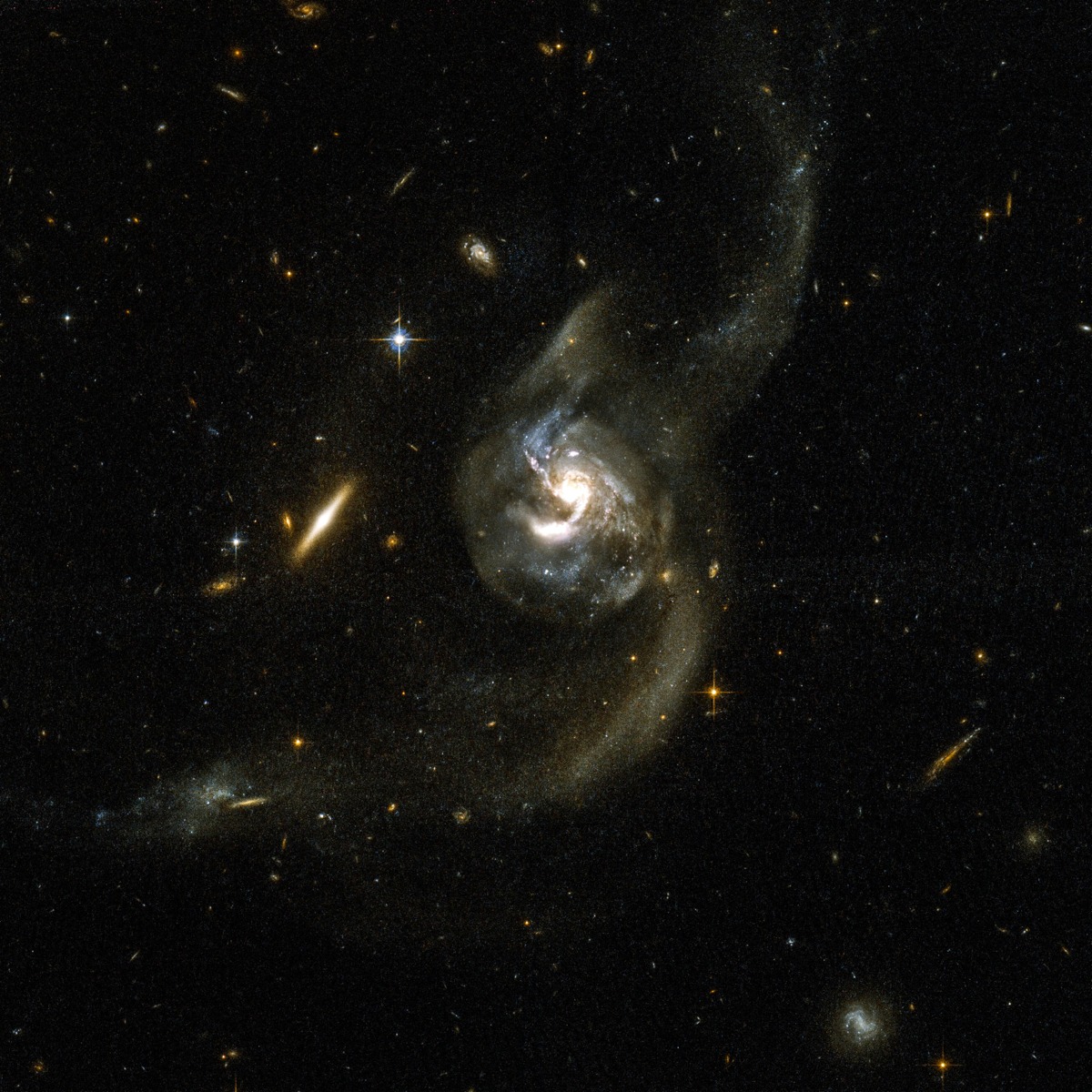 NASA – A Pair of Spiral Galaxies NGC 6090 – Art Print on Paper or Canvas