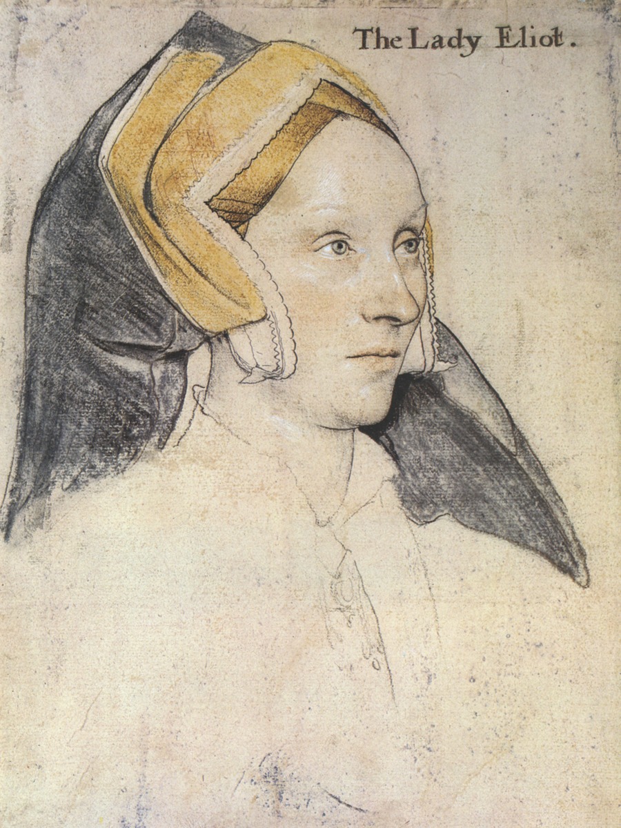 Hans Holbein the Younger – The Lady Eliot – Art Print on Paper or Canvas