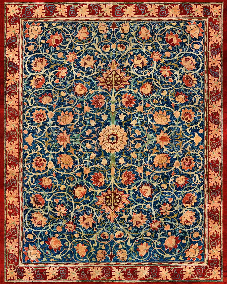 William Morris – Holland Park Carpet – Art Print on Paper or Canvas