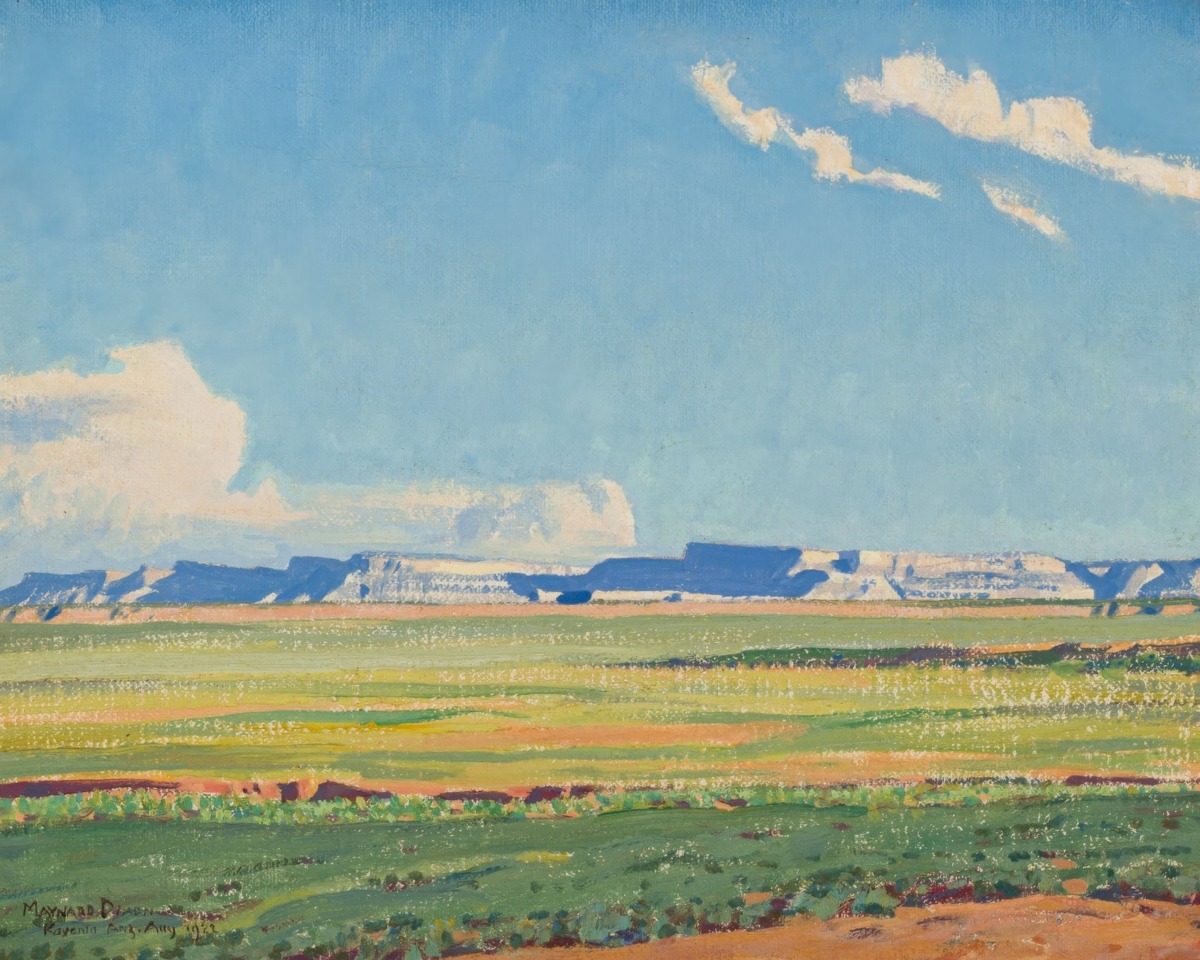 Maynard Dixon – Distant Mesa, Navajo Reservation, Kayenta, Arizona – Art Print