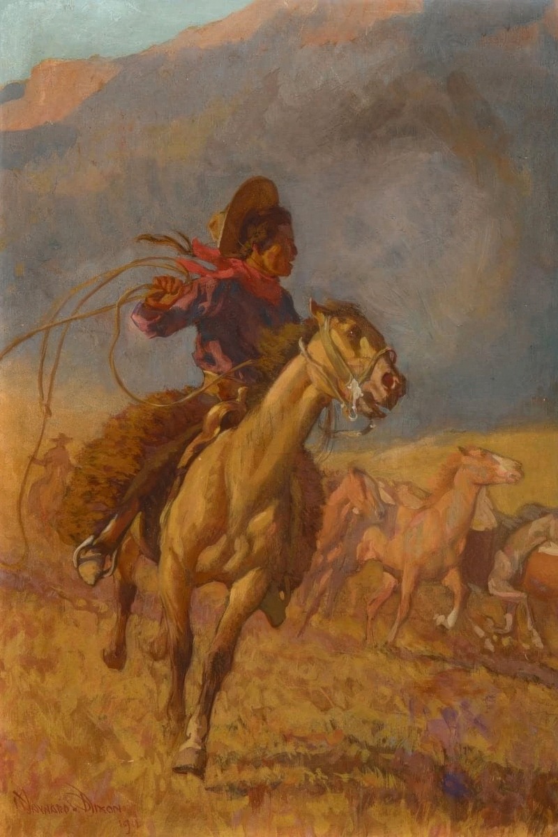 Maynard Dixon – Nez Perce Cowpuncher – Art Print on Paper or Canvas