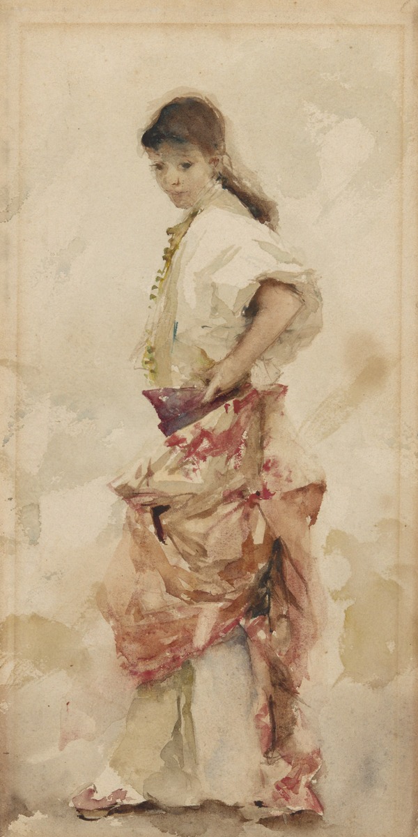 John Singer Sargent – Girl in Spanish Costume – Art Print on Paper or Canvas