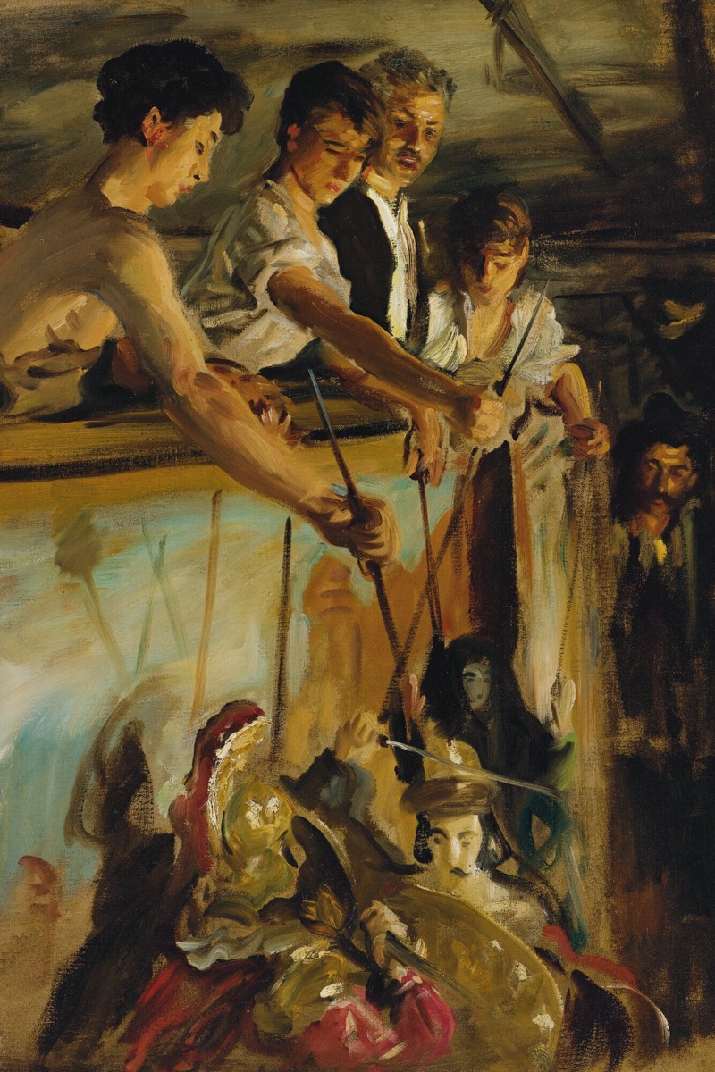 John Singer Sargent – Marionettes – Art Print on Paper or Canvas