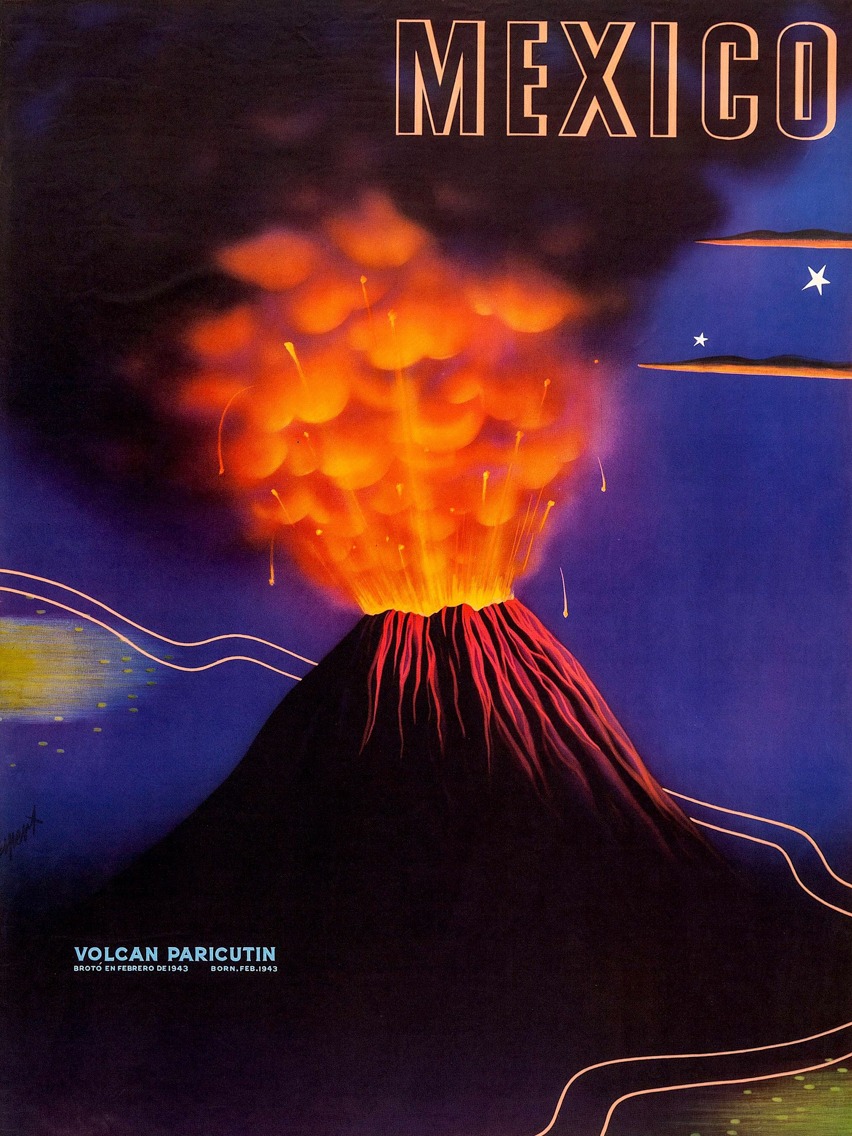 Jose Espert Arcos – Mexico Volcan Paricutin – Art Print on Paper or Canvas