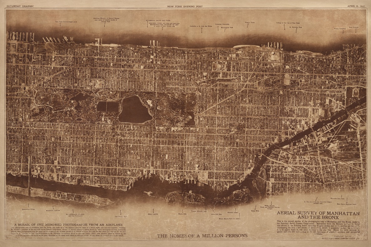 Division – New York City Detail, Photographed From Two Miles up in the Air