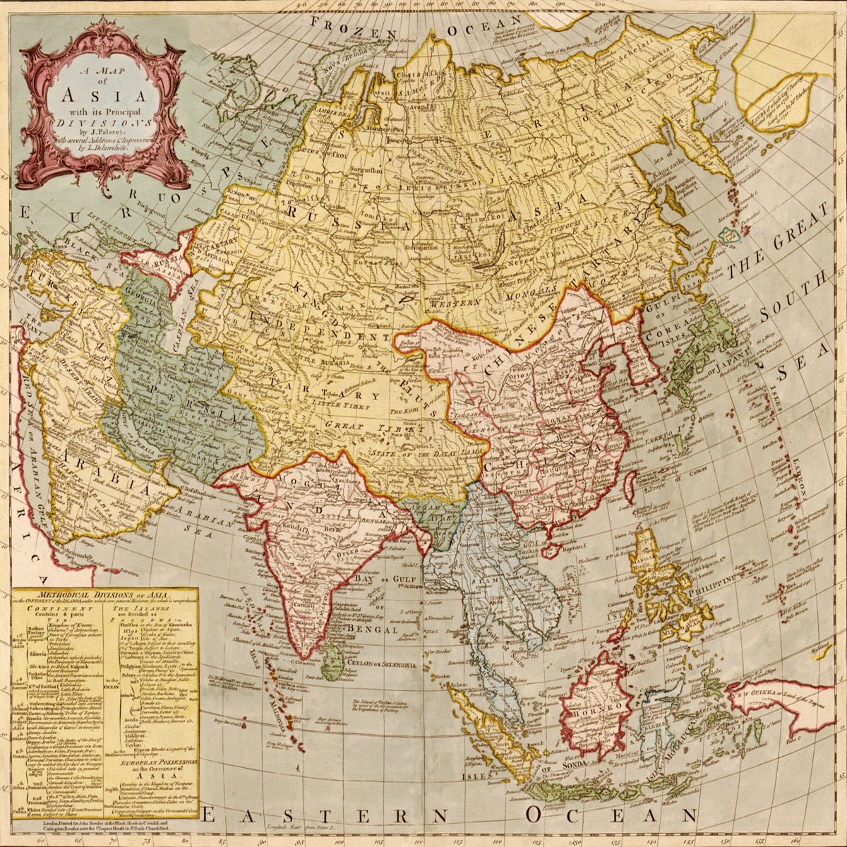 Vintage Maps – Asia ‘S – Art Print on Paper or Canvas
