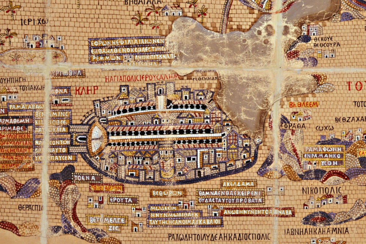 Vintage Maps – Antique Map of Jerusalem – Art Print on Paper or Canvas