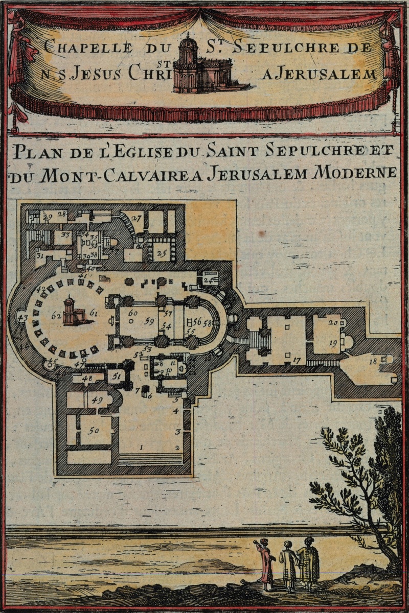 Vintage Maps – Antique Map of Jerusalem – Art Print on Paper or Canvas