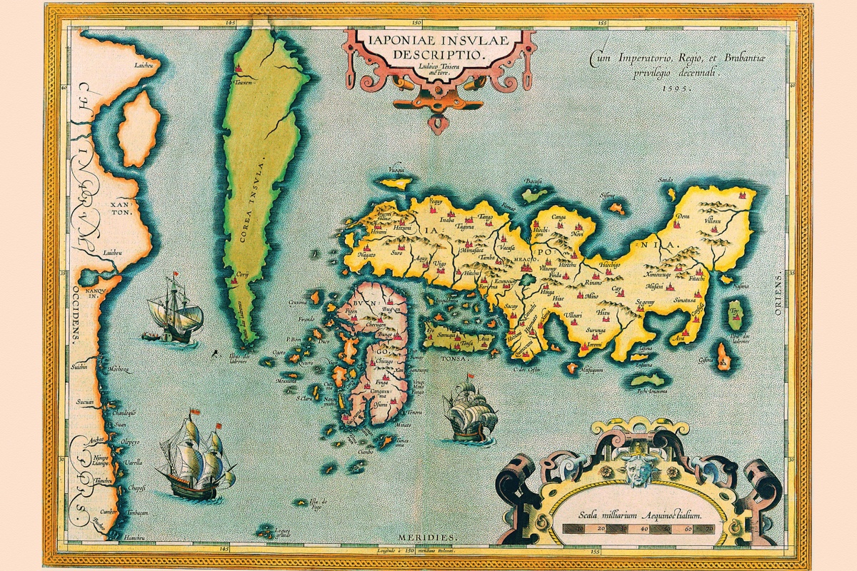 Abraham Ortelius – Description of the Japanese Islands – Paper or Canvas