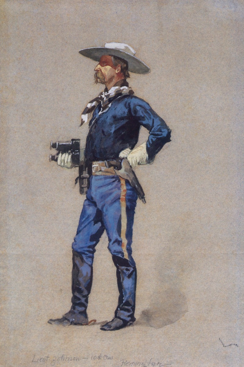 Frederic Remington – Lt Carter Johnson – Art Print on Paper or Canvas