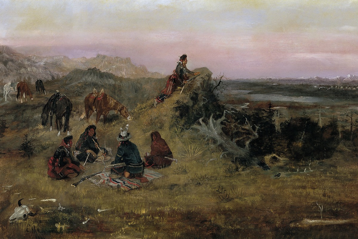 Russell – The Piegans Preparing to Steal Horses From the Crows – Paper or Canvas