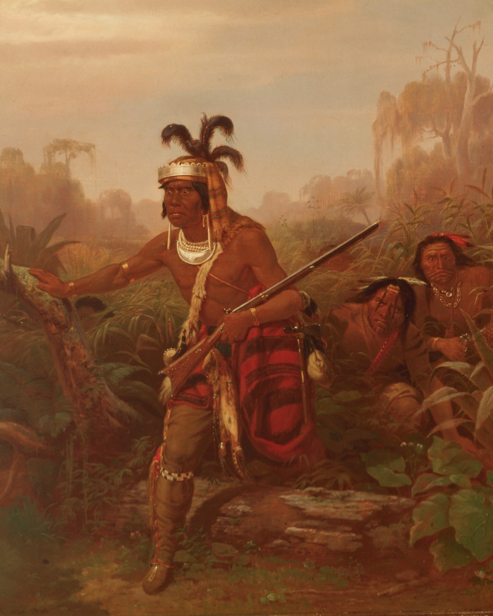 Karl Ferdinand Wimar – Chief Billy Bowlegs – Art Print on Paper or Canvas