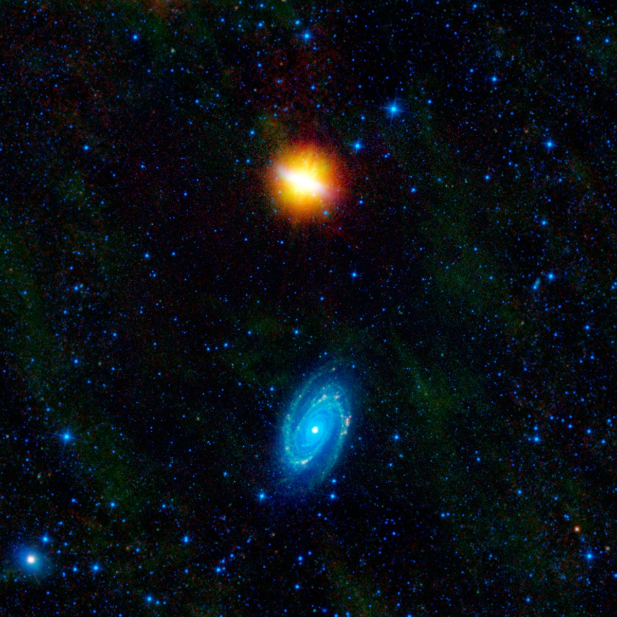NASA – Pair of Dancing Galaxies – Art Print on Paper or Canvas