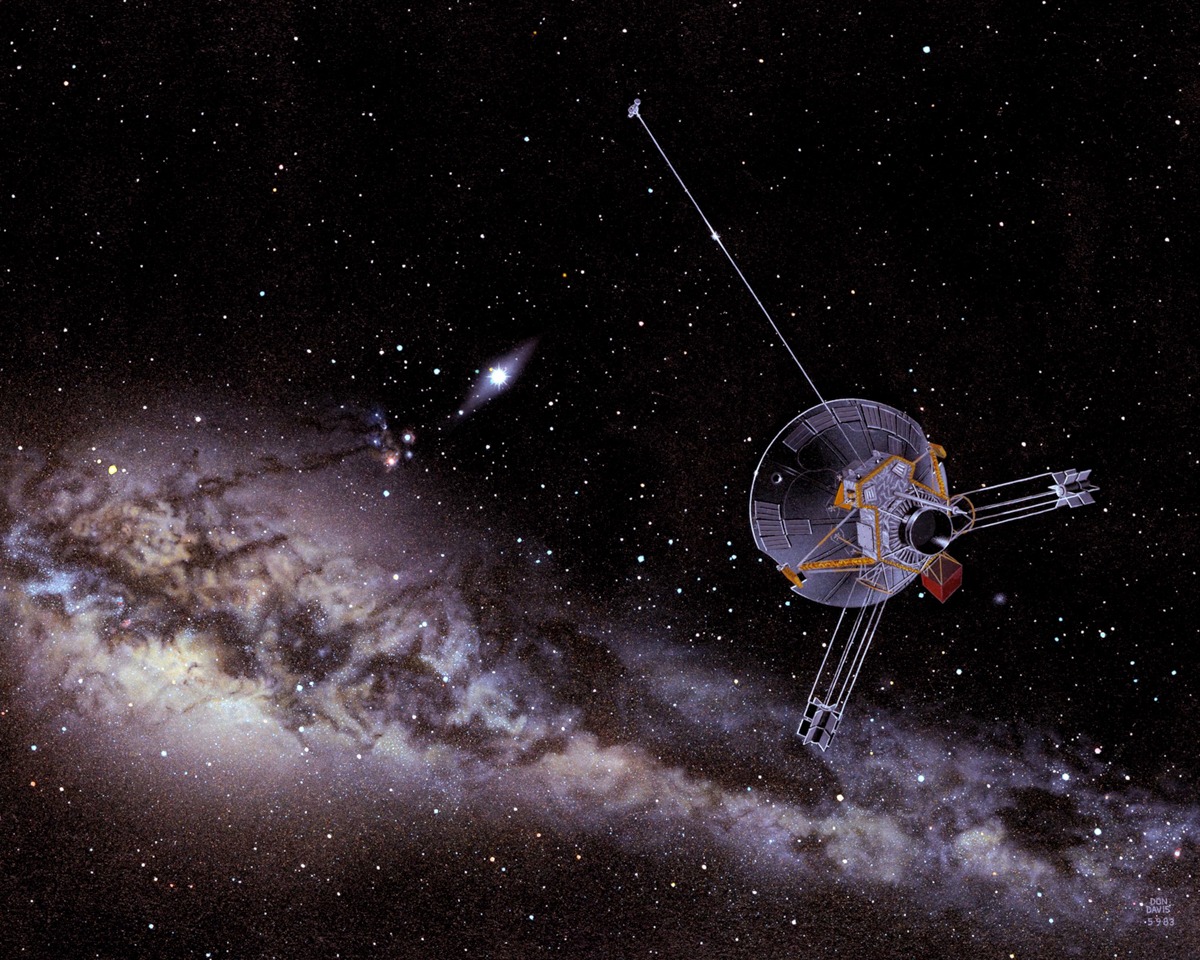 NASA – Artists Impression of Pioneer 10 and the inner Solar – Paper or Canvas