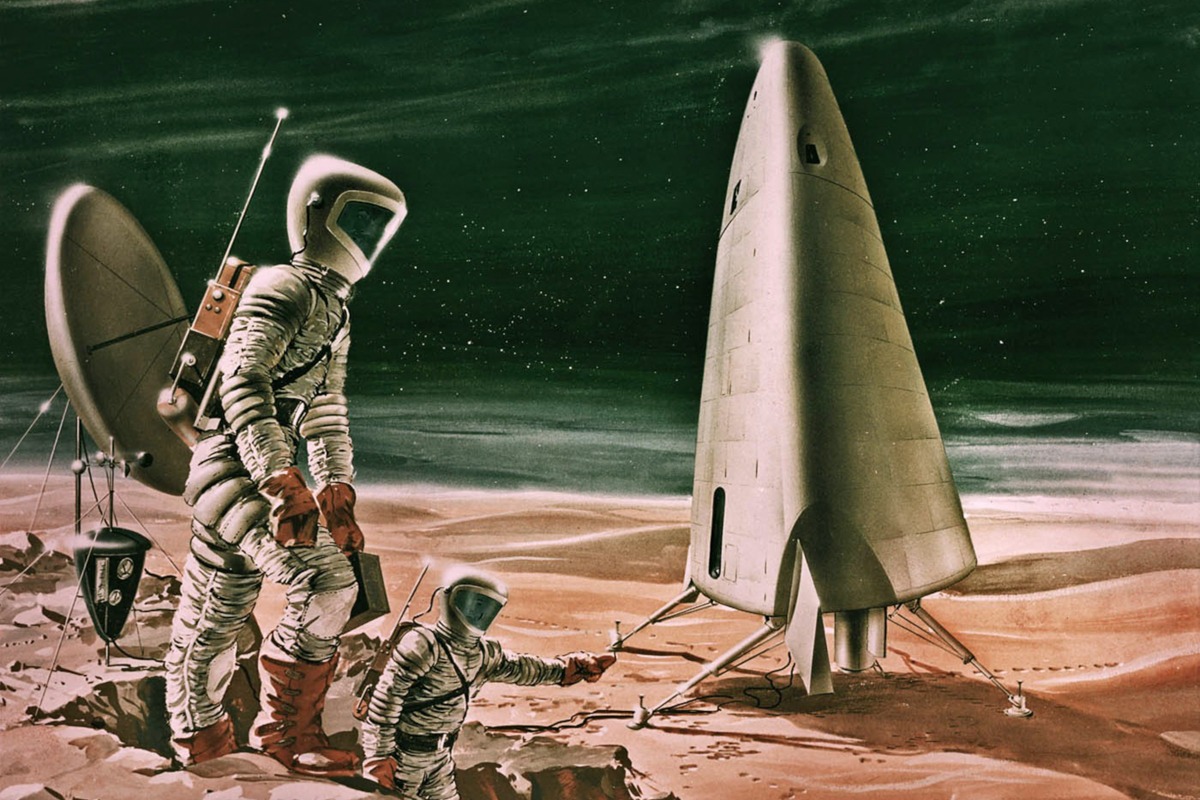 NASA – Artist Concept of the Mars Excursion Module – Paper or Canvas