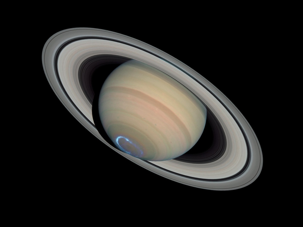NASA - Hubble Photomontage of Saturn - Art Print on Paper or Canvas