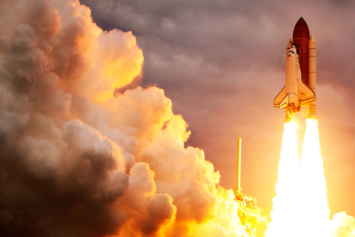 NASA – Space Shuttle Atlantis STS-135 Launch In – Art Print on Paper or Canvas