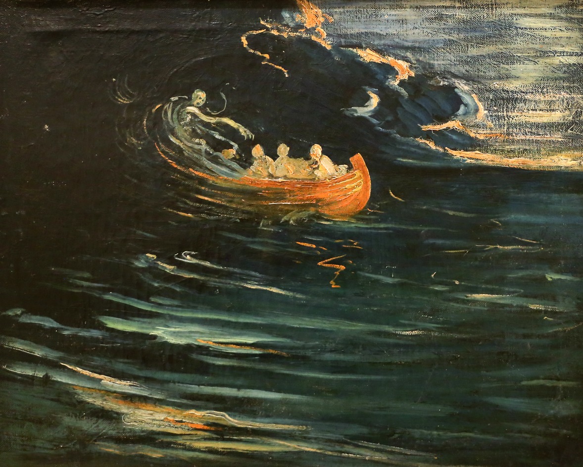 Umberto Boccioni – The Charon Ferry – Art Print on Paper or Canvas