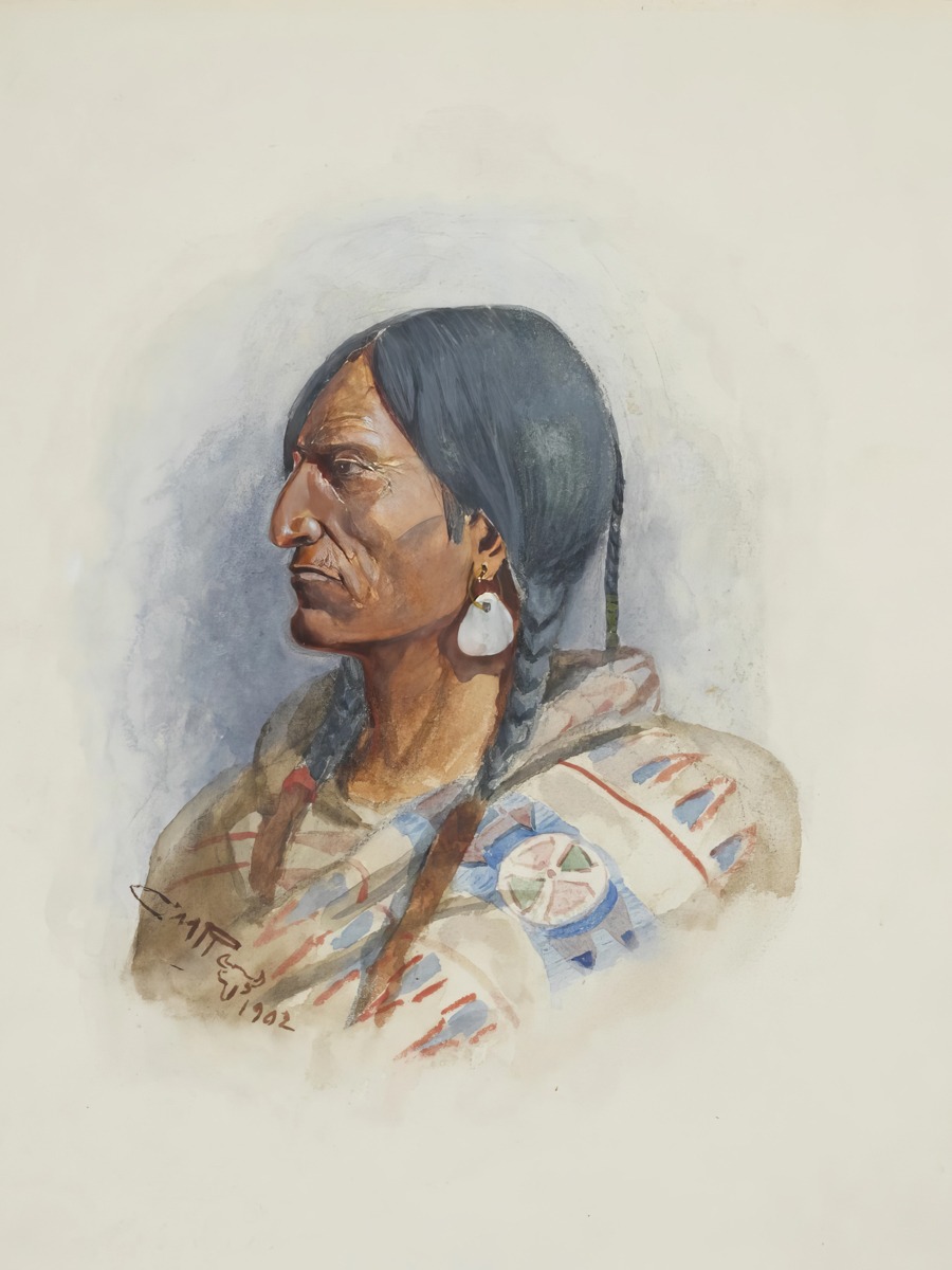 Charles Marion Russell - Crow Chief - Art Print on Paper or Canvas