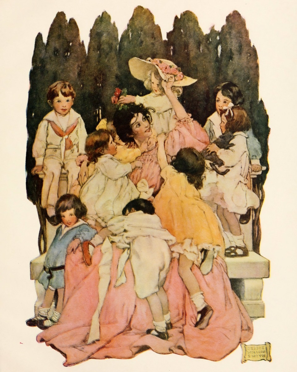 Jessie Willcox Smith – A Child’s Garden of Verses – Mother and Children – Print