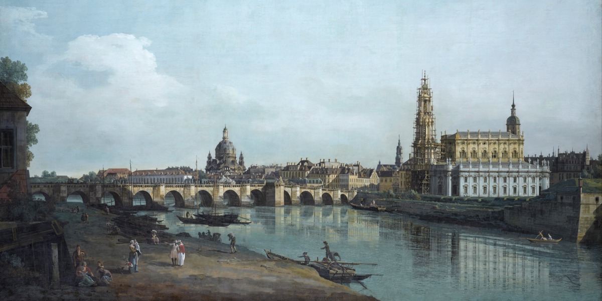 Canaletto – Dresden Seen From the Right Bank of the Elbe – Paper or Canvas