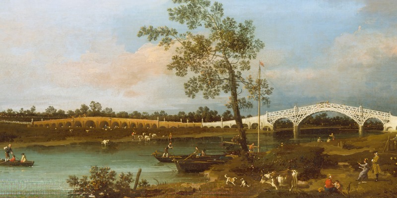Canaletto – Old Walton Bridge – Art Print on Paper or Canvas
