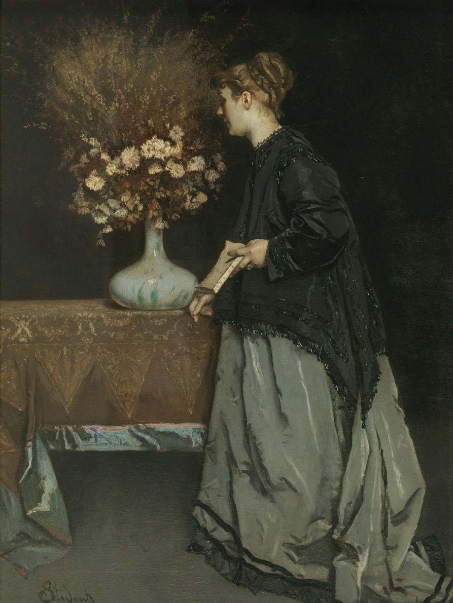 Alfred Stevens – Autumn Flowers – Art Print on Paper or Canvas