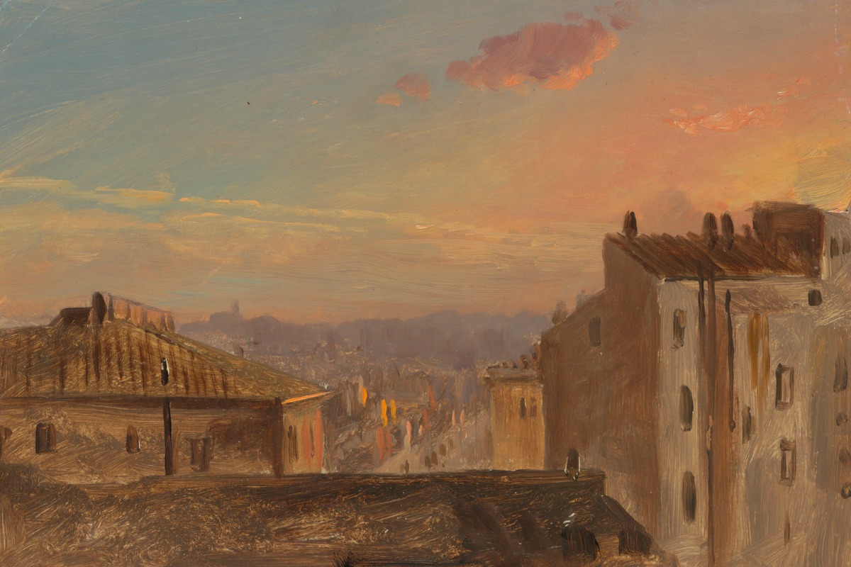 Frederic Edwin Church – View of Rome – Art Print on Paper or Canvas