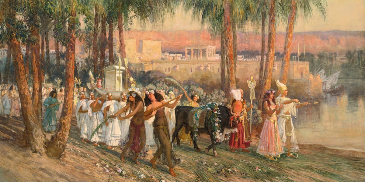 Frederick Arthur Bridgman – An Egyptian Procession – Paper or Canvas