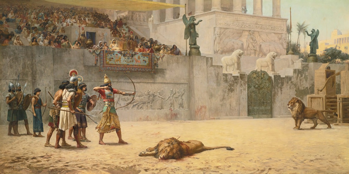Frederick Arthur Bridgman – The Diversion of an Assyrian King – Paper or Canvas