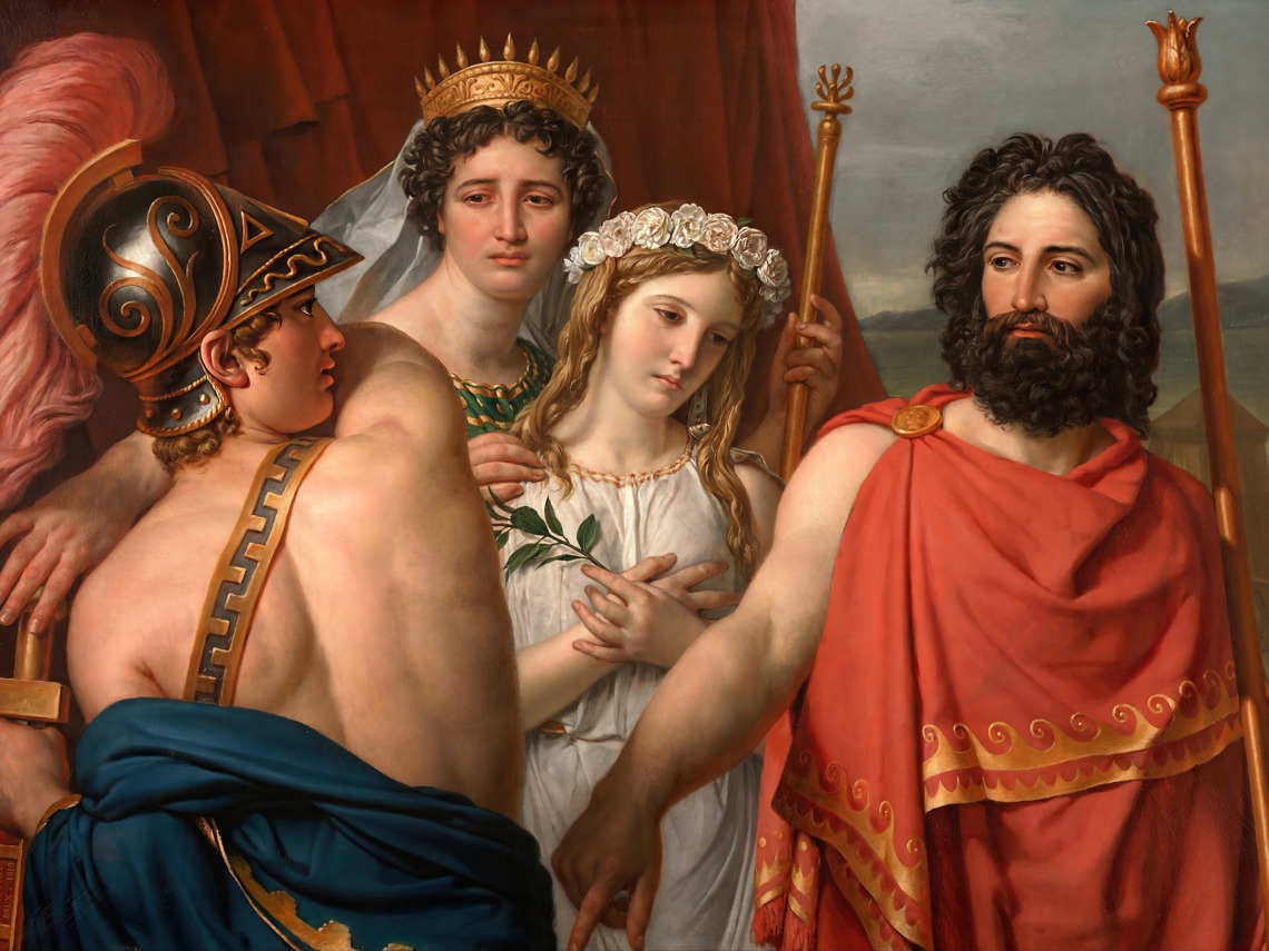 Jacques-Louis David – The Anger of Achilles – Art Print on Paper or Canvas