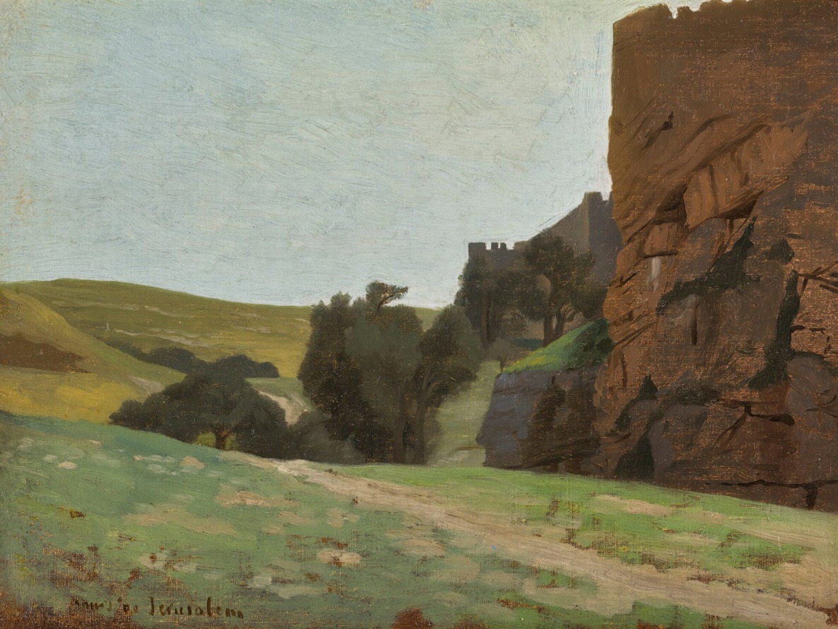 Jean-Leon Gerome – The Walls of Jerusalem – Art Print on Paper or Canvas