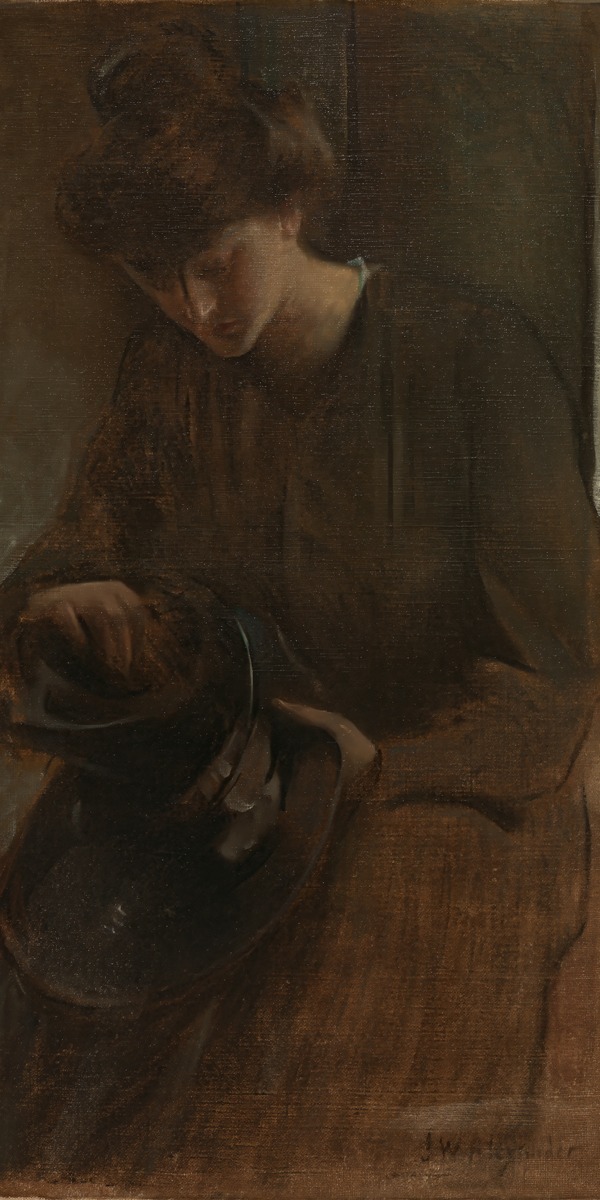 John White Alexander – A Toiler – Art Print on Paper or Canvas