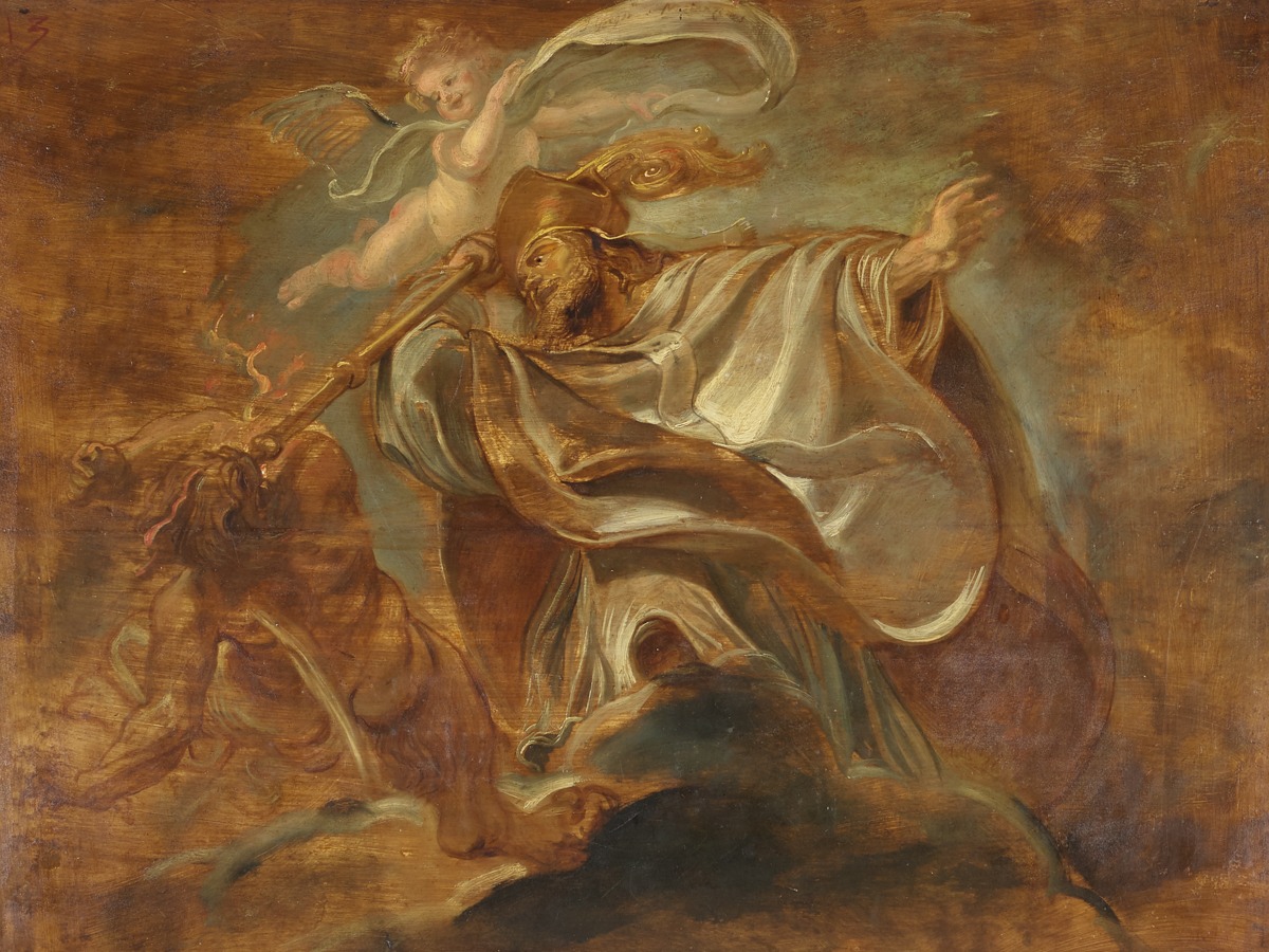 Peter Paul Rubens – St Gregory of Nazianzus – Art Print on Paper or Canvas