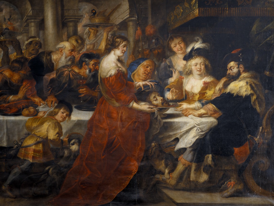 The Feast of Herod. Salome Bringing the Head of St John the Baptist on a Charger