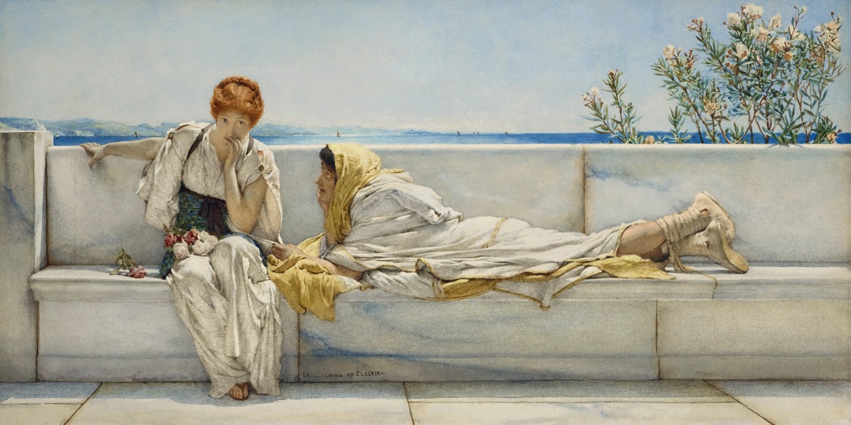 Sir Lawrence Alma-Tadema – A Solicitation – Art Print on Paper or Canvas