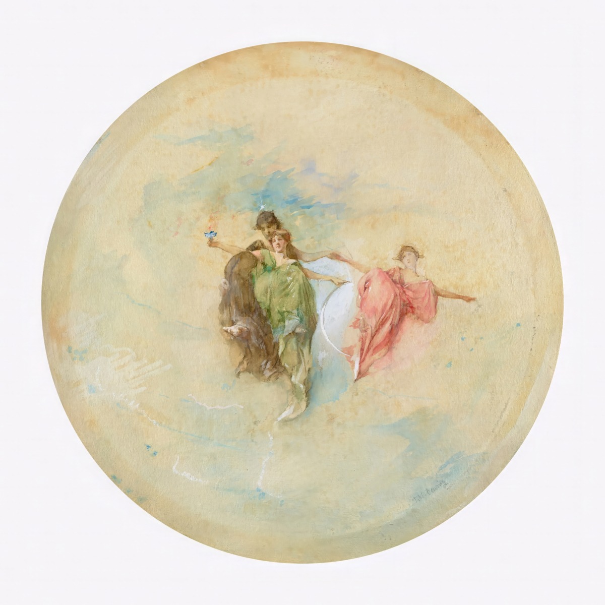 Thomas Wilmer Dewing – Dawn – Art Print on Paper or Canvas