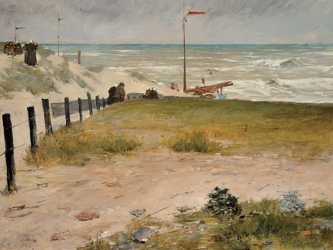 William Merritt Chase – The Coast of Holland – Art Print on Paper or Canvas