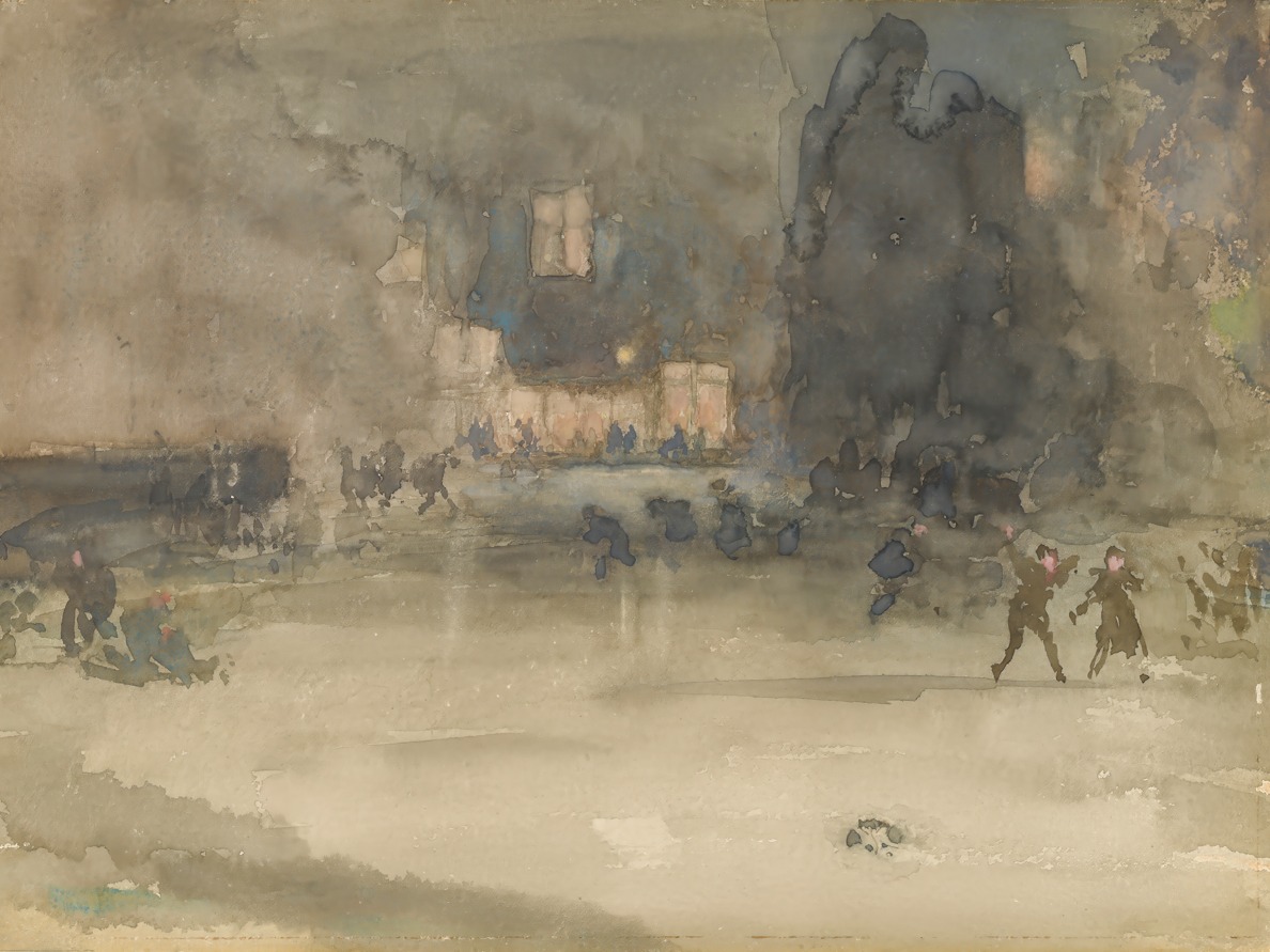 James McNeill Whistler - Nocturne, Amsterdam in Winter - Paper or Canvas