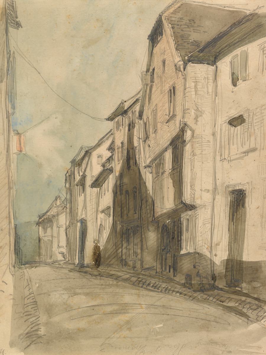 James McNeill Whistler – Saverne – Art Print on Paper or Canvas