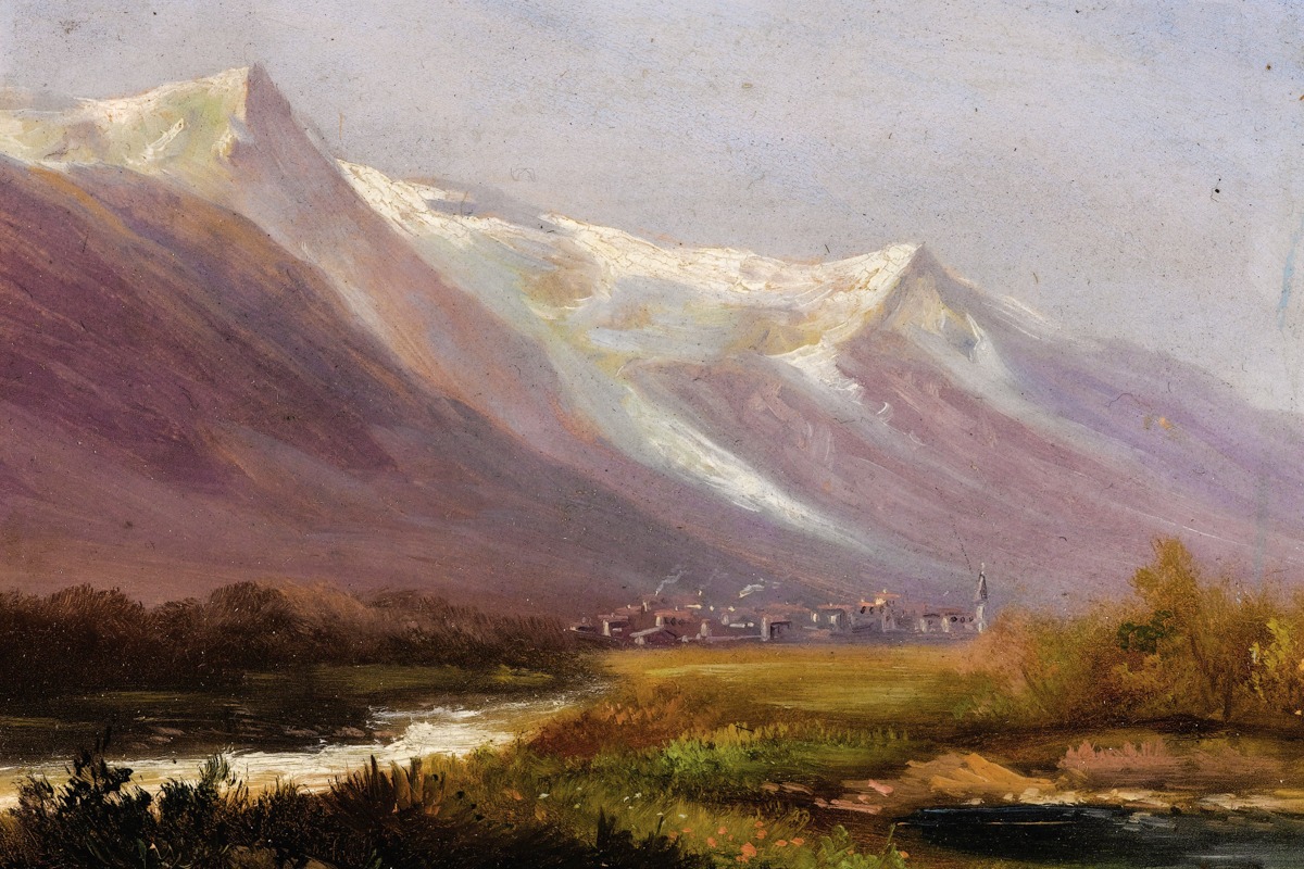Albert Bierstadt – Study of Mountains-Rough – Art Print on Paper or Canvas