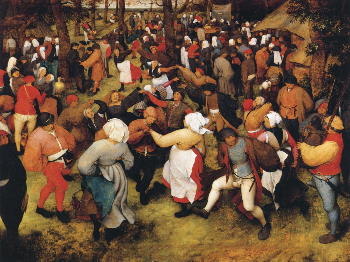 Pieter Bruegel the Elder - The Wedding Dance - Art Print on Paper or Canvas