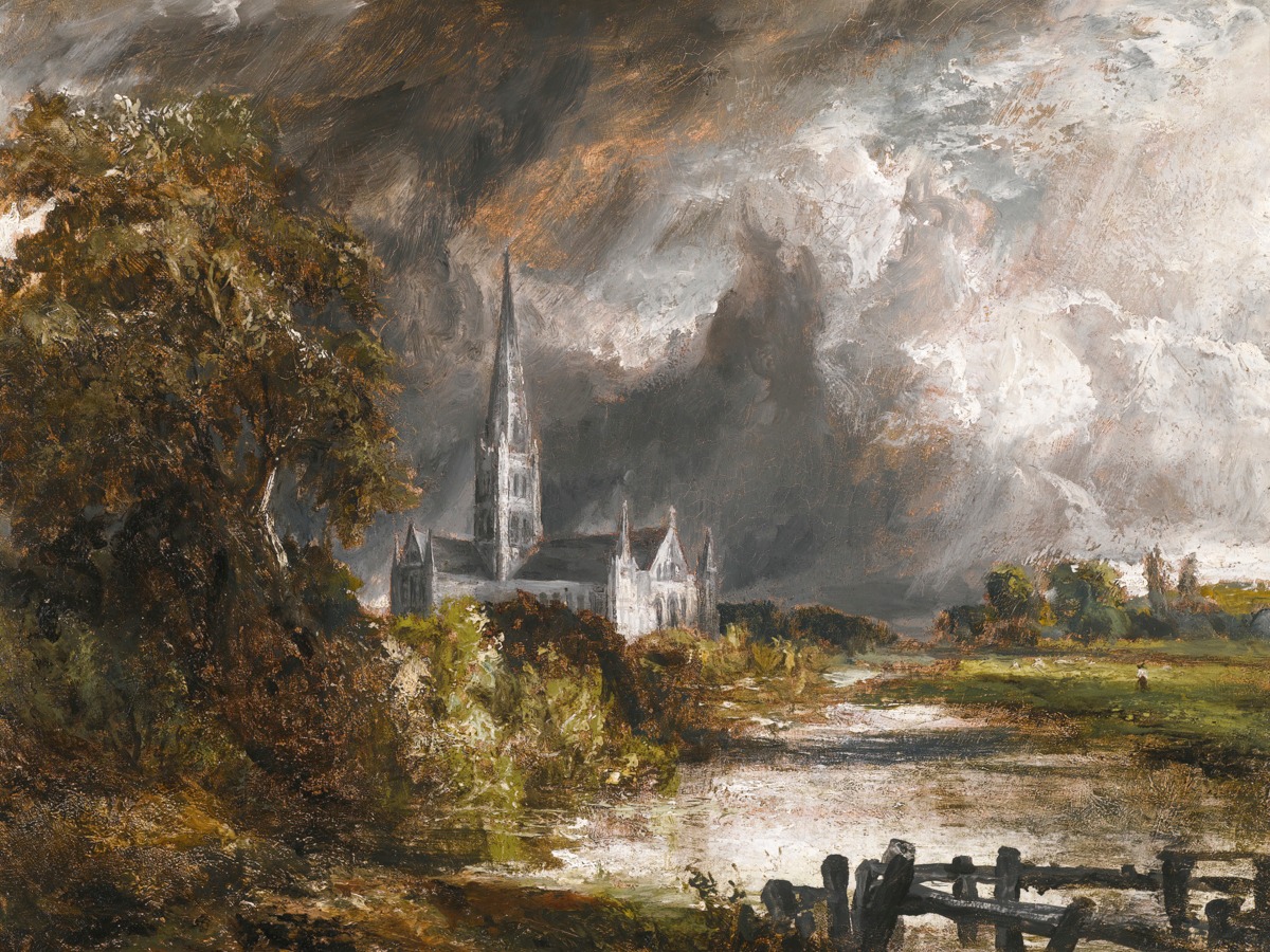 John Constable - Salisbury Cathedral From the Meadows - Paper or Canvas