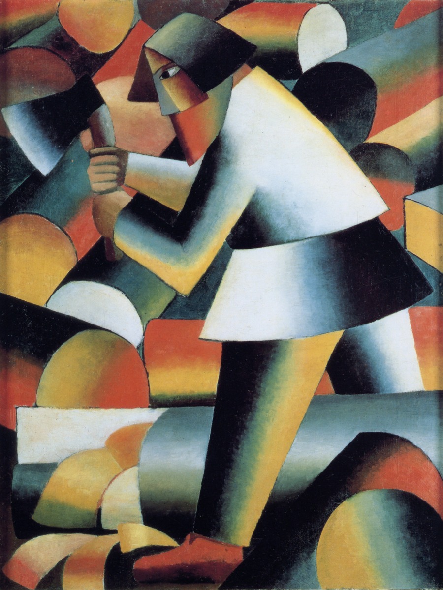 Kazimir Malevich – The Woodcutter – Art Print on Paper or Canvas