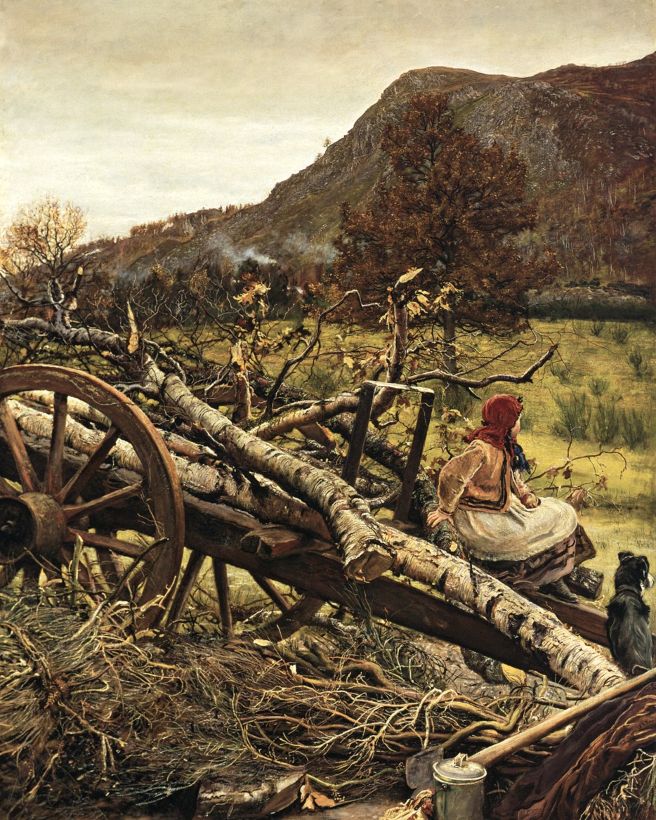 John Everett Millais – Winter Fuel – Art Print on Paper or Canvas