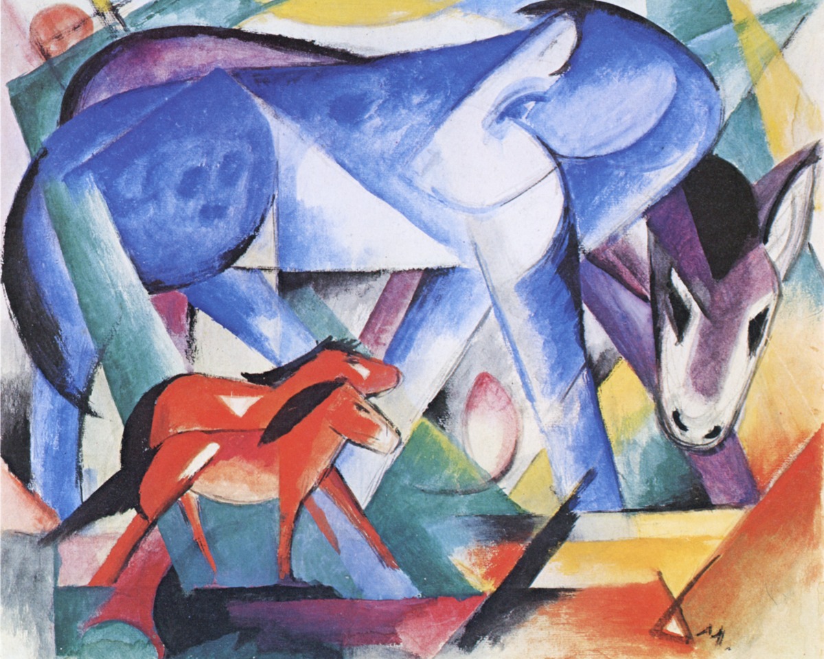 Franz Marc – The First Animals – Art Print on Paper or Canvas