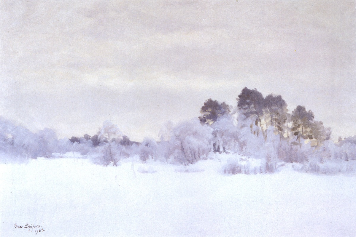 Bruno Liljefors - Winter Landscape - Art Print on Paper or Canvas