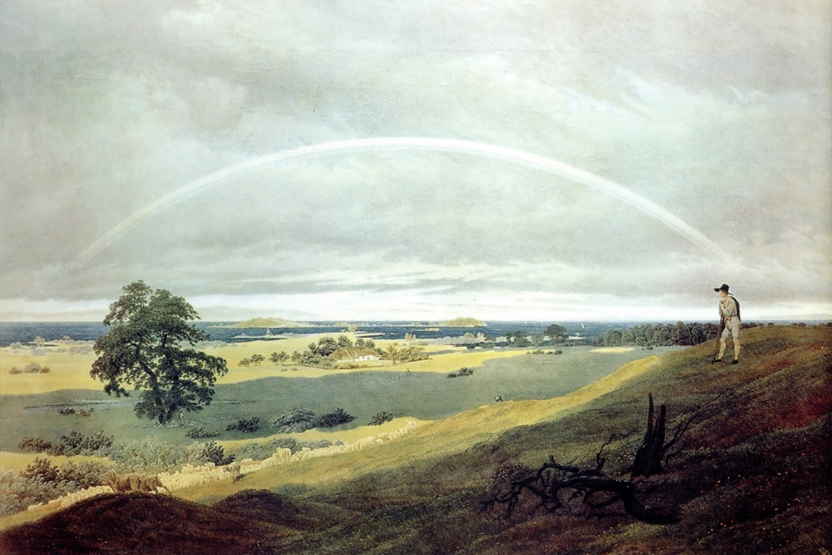 Caspar David Friedrich – Landscape With Rainbow – Art Print on Paper or Canvas