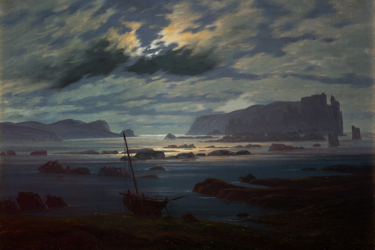 Caspar David Friedrich – Northern Sea in the Moonlight – Paper or Canvas