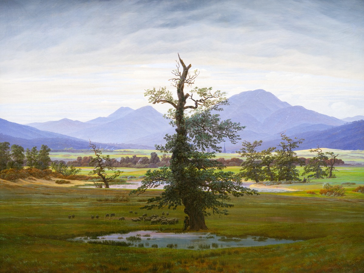 Caspar David Friedrich – Solitary Tree – Art Print on Paper or Canvas